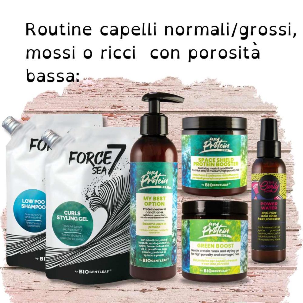 8 Rutina para cabello normal/grueso, ondulado o rizado con baja porosidad.