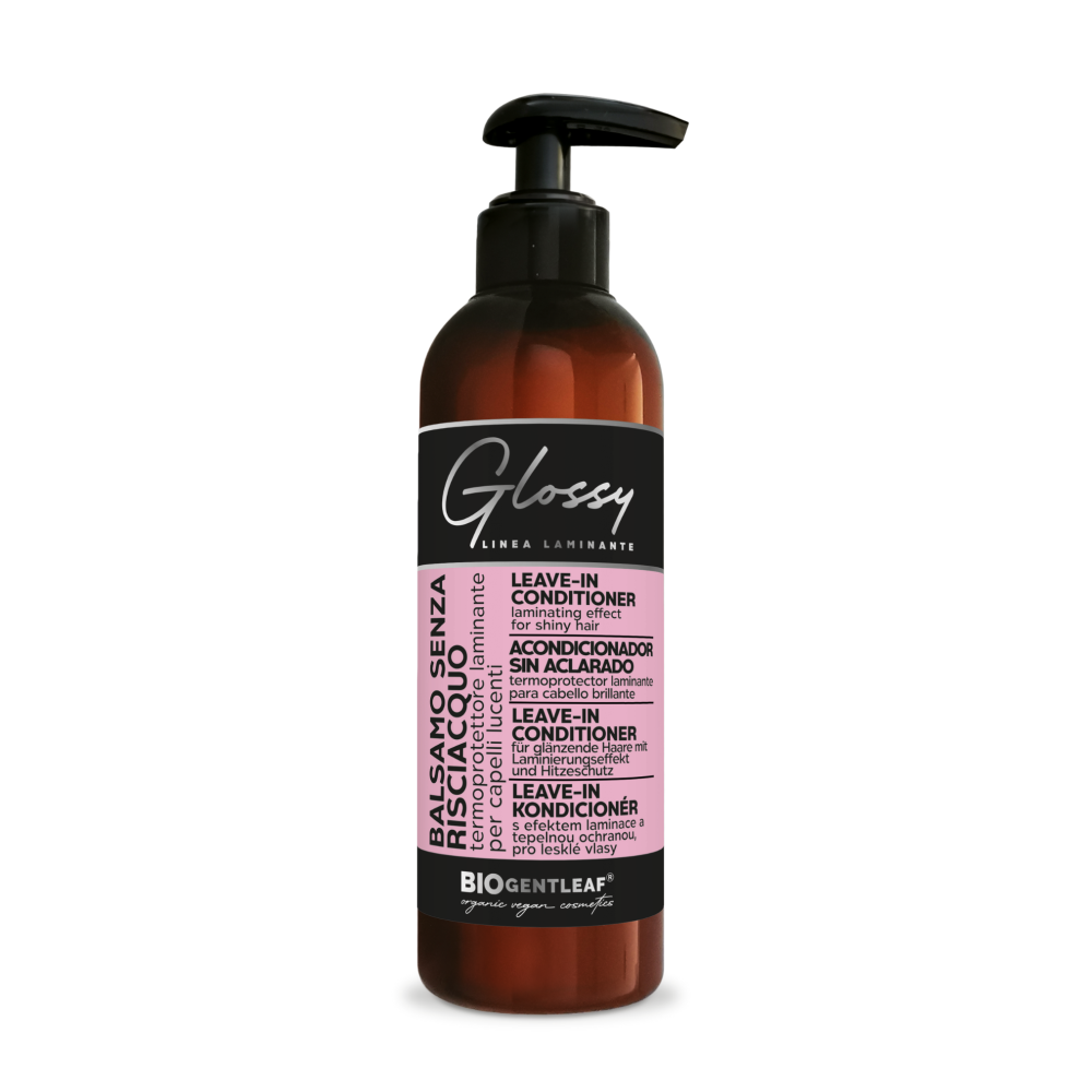 LEAVE IN CONDITIONER GLOSSY Acondicionador sin aclarado Glossy – termoprotector laminante para cabello brillante