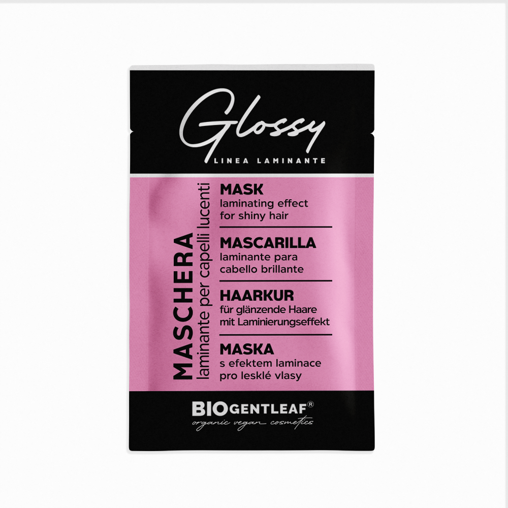 Muestra Mascarilla Glossy – laminante para cabello brillante