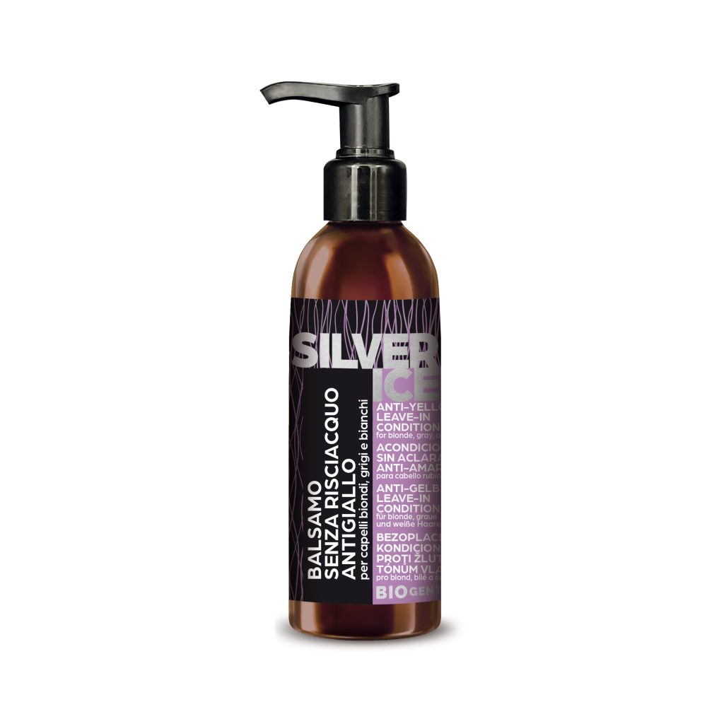 Silver Ice-Balsam Antigiallo Senza Risc 200ml ok Acondicionador sin aclarado Anti-Amarillo - para cabello rubio, gris y blanco